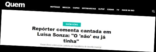Quem: Repórter comenta cantada em Luísa Sonza: “O ‘não’ eu já tinha”